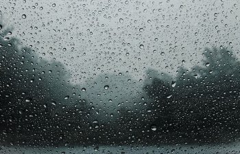 window with raindrops