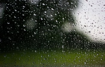 window with raindrops